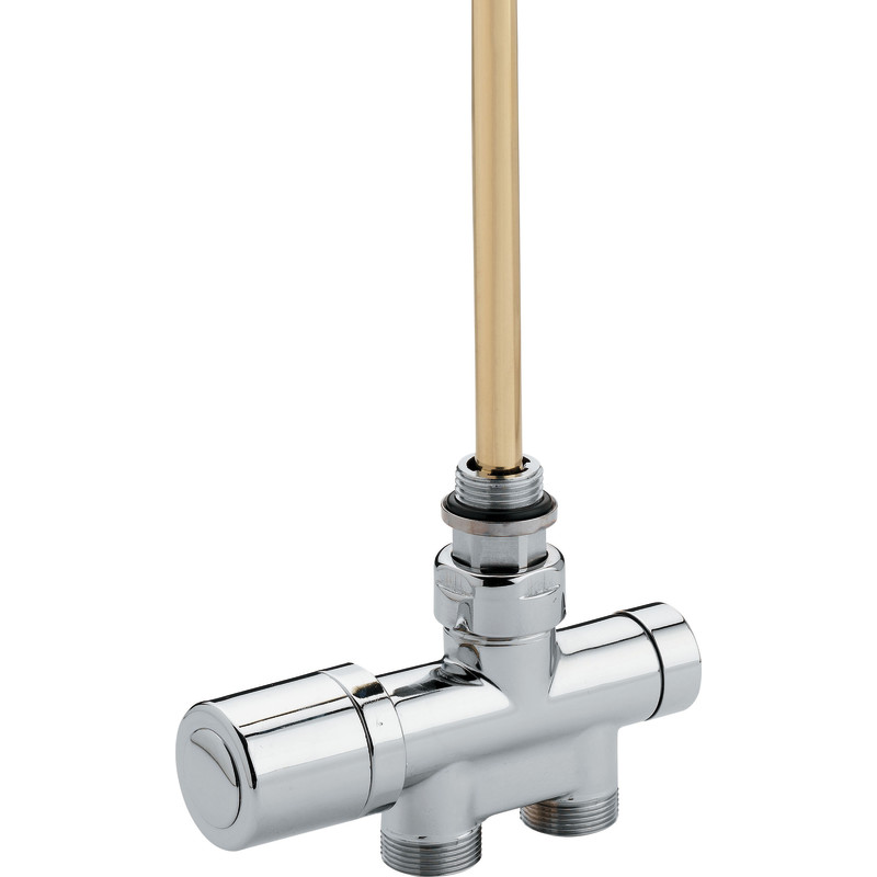 Kriss One 1/2" l/l ventil t/1- & 2-strengsanlæg, krom