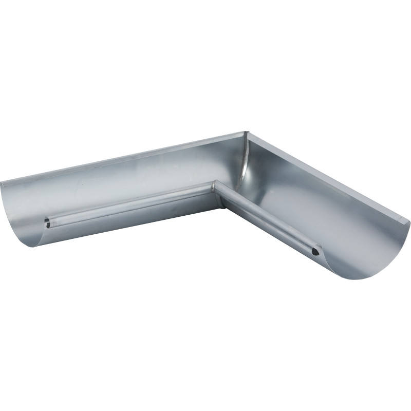 4 stk VMzinc indvendig gering nr. 11, 280 mm, til halvrund tagrende, ekstra lang, zink