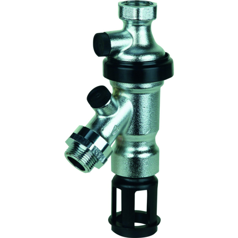 Resideo Braukmann 3/4" x 1" återströmningsskydd, tätningskonsol, förkromad