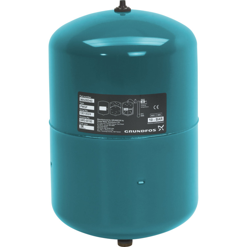 Grundfos GT-H membrantank, 35 liter, PN10, G 1"