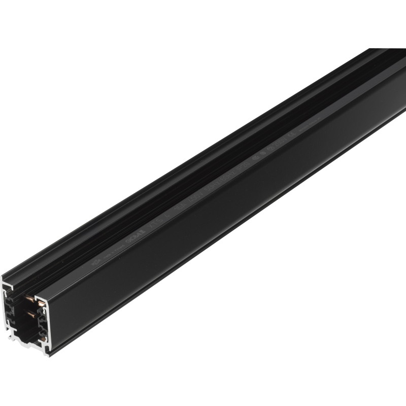 1 meter lysskinne (XTS4100), sort, 3-faset - GLOBAL Trac Pro