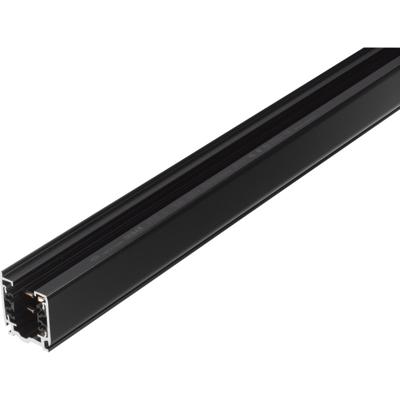 4 meter lysskinne (XTS4400), sort, 3-faset - GLOBAL Trac Pro