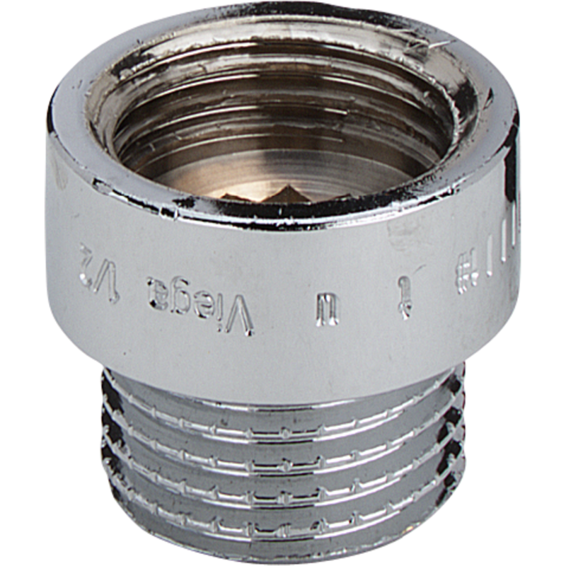5 stk Forkromet haneforlænger, 3/4" - 65 mm