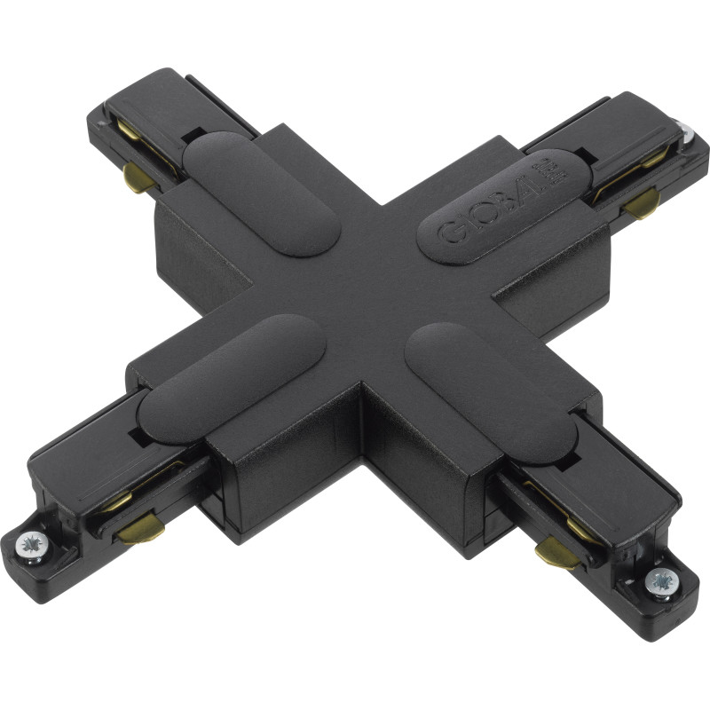 5 stk Global 1F X-stykke, sort