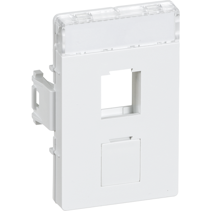 LK CLIC'LINE Dataudtag for 2x Keystone RJ45, 1 modul, hvid, 109Y6693