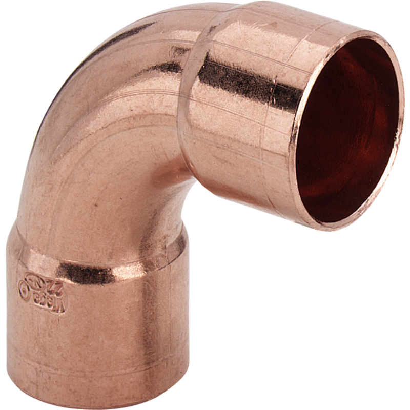 lodde bøjning 42 mm 90º. Med to loddemuffer
