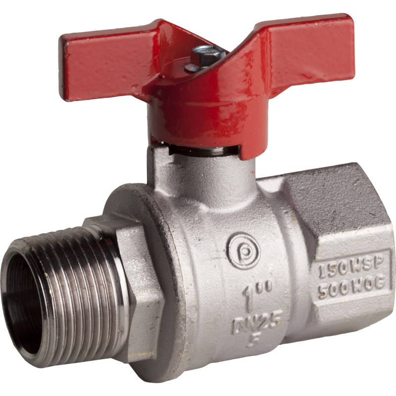 Pettinaroli stopventil med T-greb 3/8" muffe/nippel