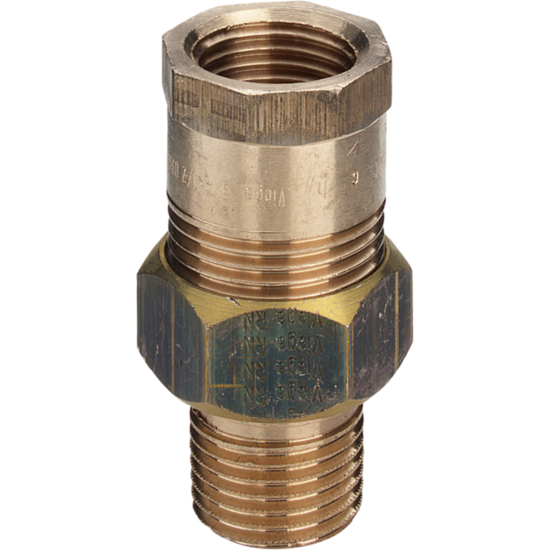 Viega rödgods silicon bronze union, tappvatten, muff/nippel, 1 1/4"