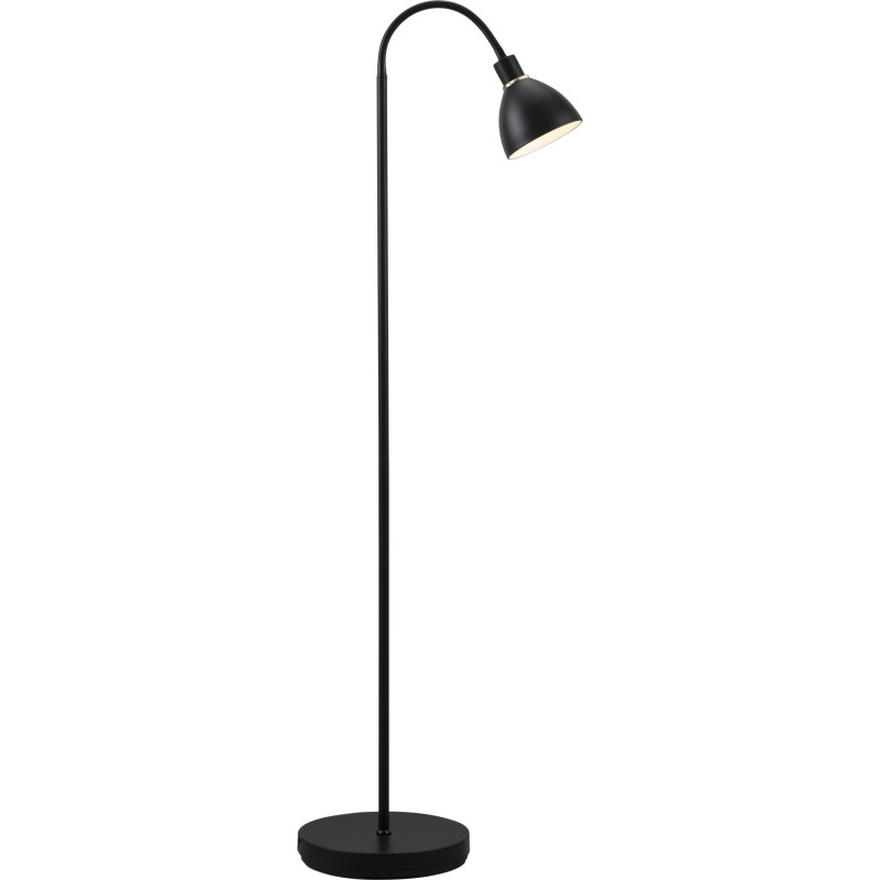 Ray Single gulvlampe Sort - Nordlux - Stue - Moderne - Metal - Med skærm