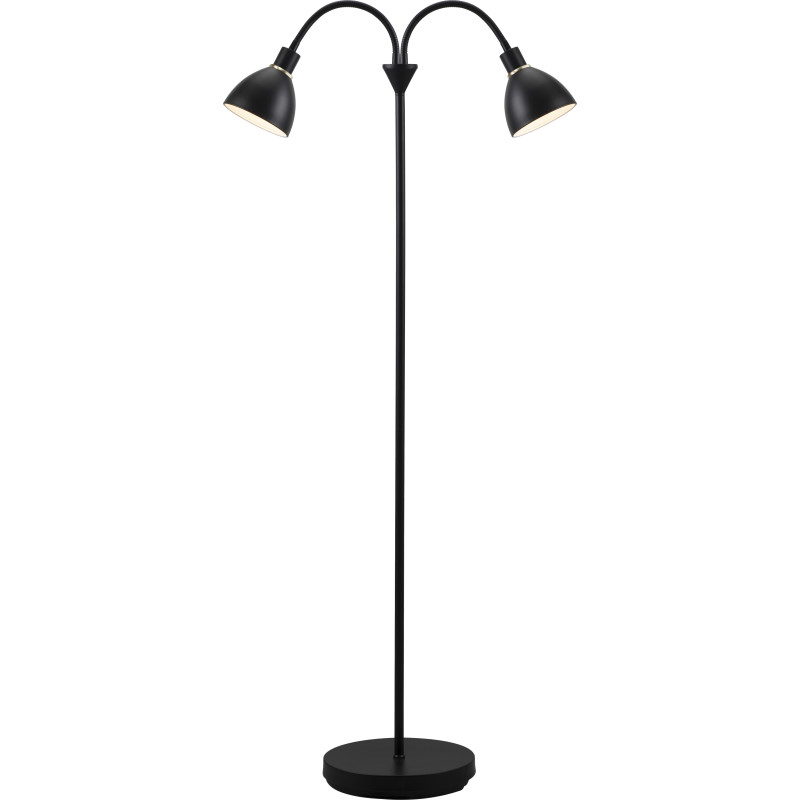 Nordlux Ray golvlampa, 2-armad, svart