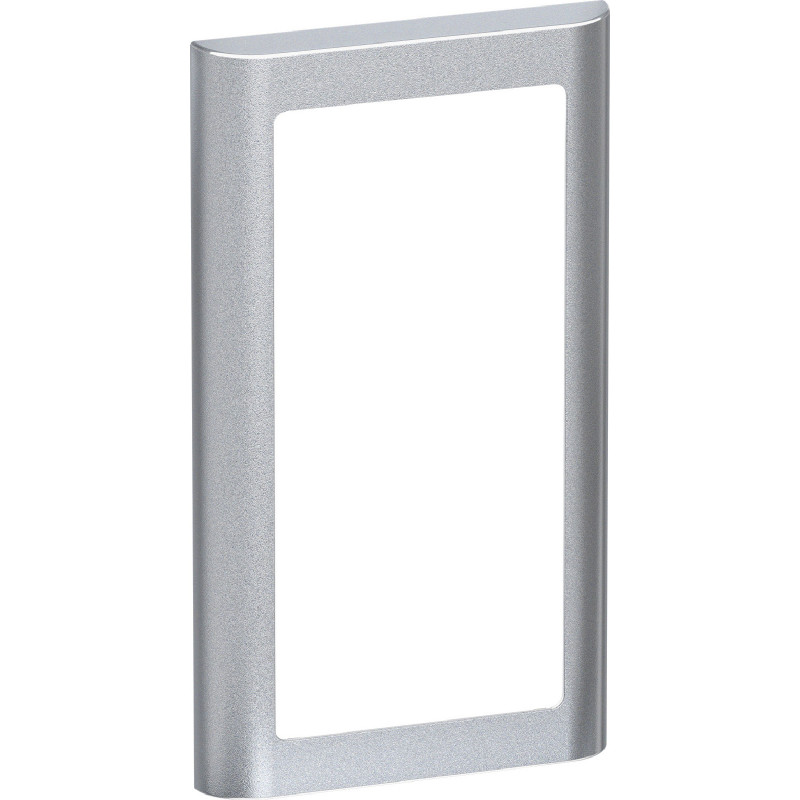 LK FUGA® Design Ramme 63 Soft, 2 modul lodret, stålmetallic