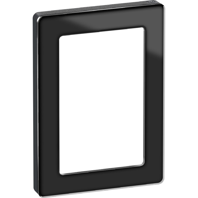 LK FUGA - Pure design ramme, 1 modul, sort (glas)