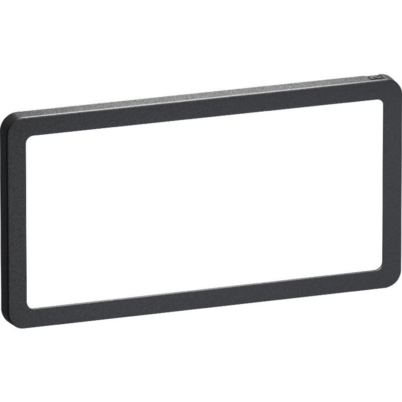 LK FUGA - Slim design ramme uden midtersprosse, 1x2 modul, koksgr