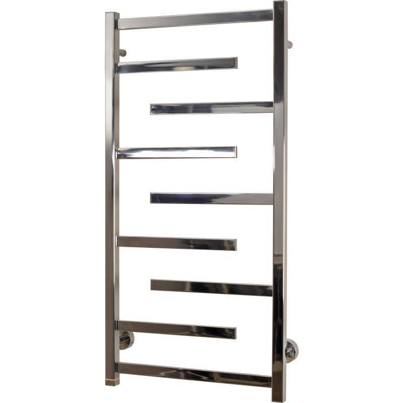 Kriss luna elektrisk håndklædevarmer 1000 x 500 mm. 60 watt m/duo regulering. poleret rustfrit stål
