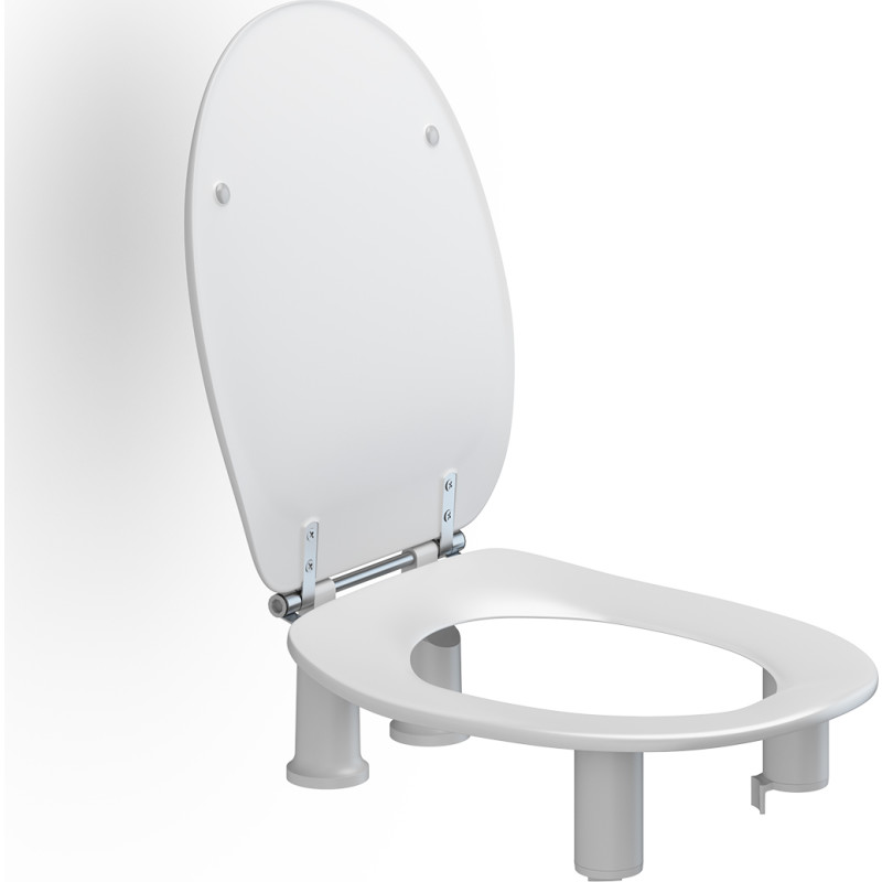 Pressalit Care Dania toiletbræt, hvid