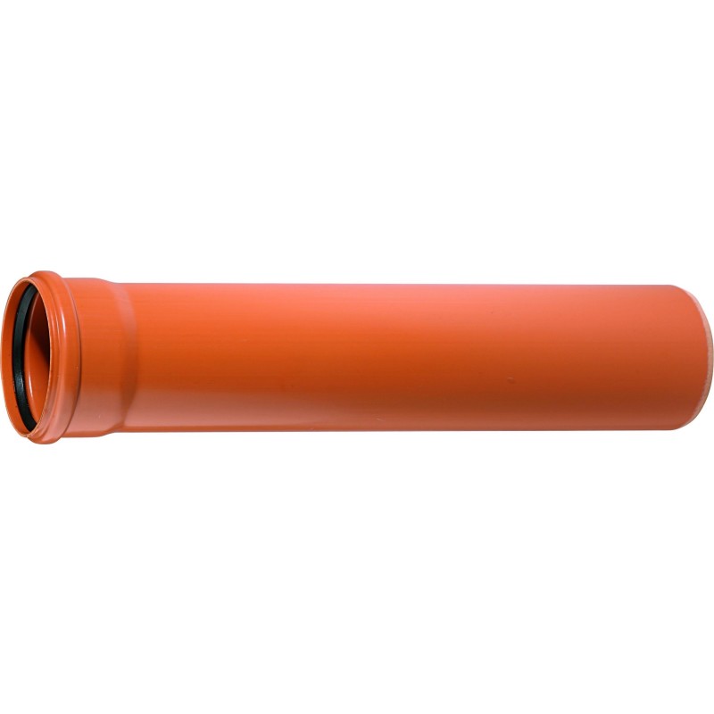 PVC-kloakrør 160x3000mm SN4 - flerlagsrør, EN13476-2. Ostendorf