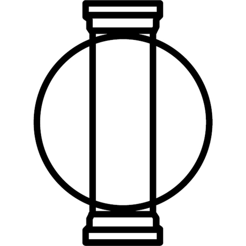 Wavin tillsynsbrunn 110x315mm - 2 anslutningar