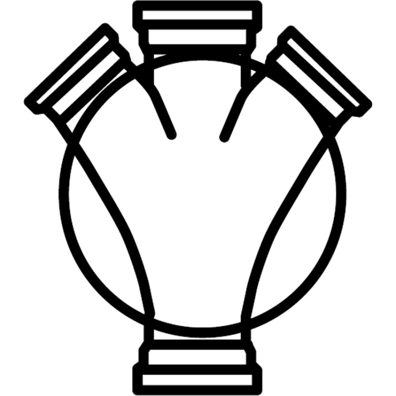 Wavin Tillsynsbrunn 160x315mm - 4 anslutningar
