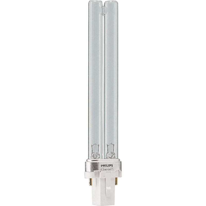 Philips TUV PL-S 9w 2pin G23 kompaktrør med UV-C lys til havedam eller havebassin