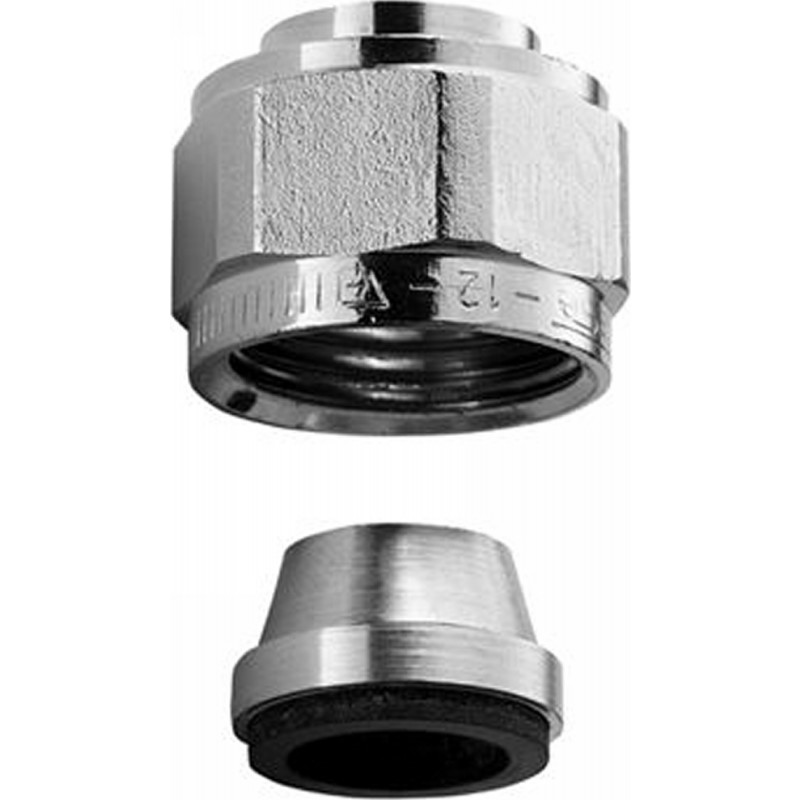 Kompressionskobling 3/8" x 10 mm, Forkromet, Messing, VA-godkendt