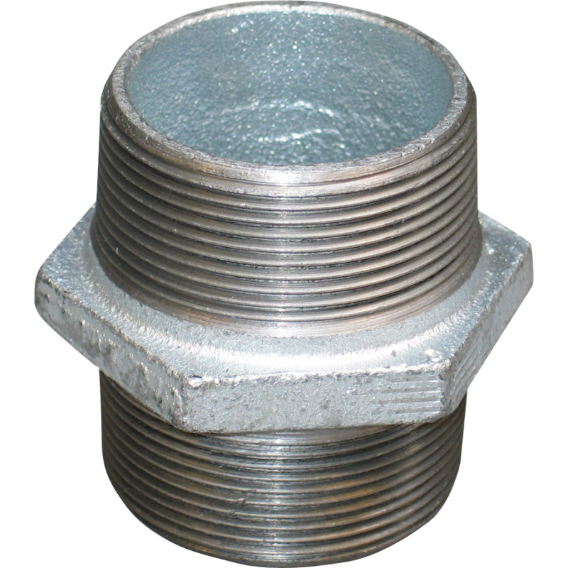 Galvaniseret brystnippel - 1" x 1" - Georg Fischer