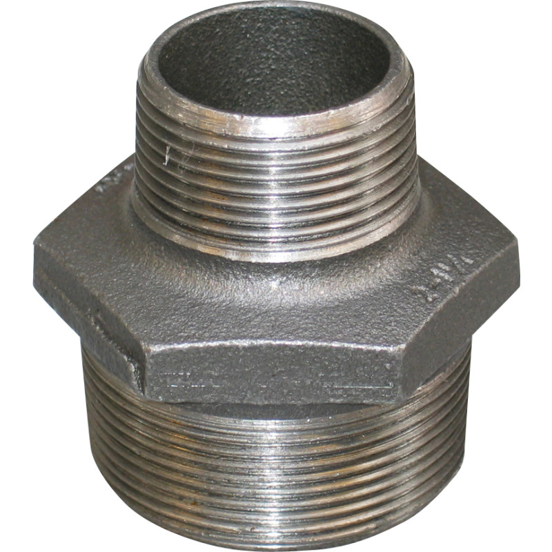 Georg Fischer brystnippel sort 1 - 1/2''