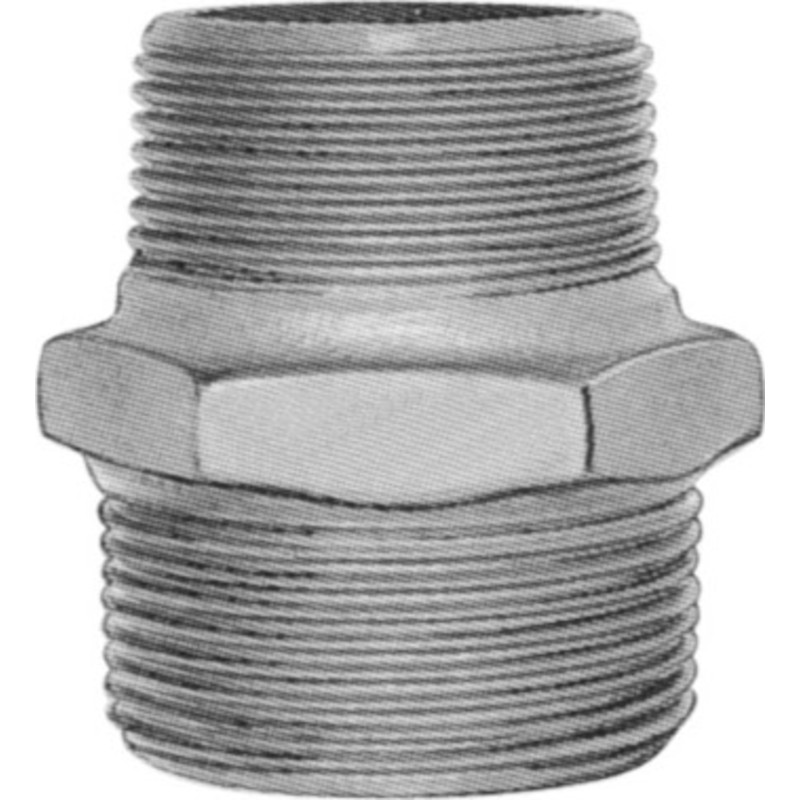 Sort brystnippel 3/4" x 1/2"