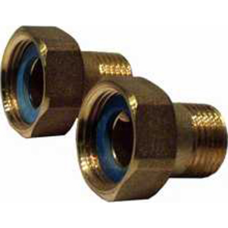 Danfoss gevindnippel 3/4"x1/2" - 2 stk