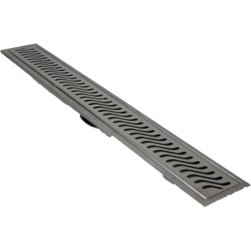 ACO Showerdrain afløbsarmatur, 795 mm, langs væg, rustfrit stål