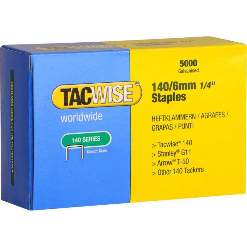 Tacwise hæfteklammer 140/6mm - 5000stk