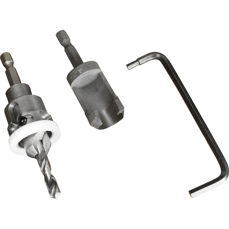 VOLTAGE Drill + countersink set w/depth stop 15mm 90°