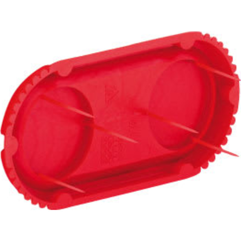 Signal-lg for dobbeltdse, rd, 131 mm, 60 mm, halogenfri - Kaiser