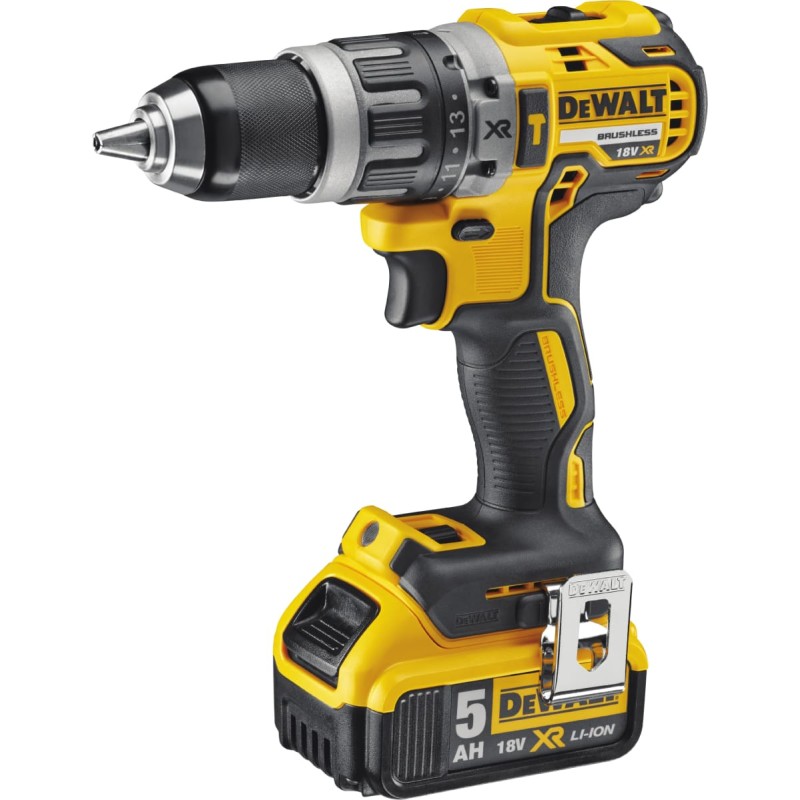 DeWalt 18V XR DCD796P2-QW slagboremaskine, 2 stk. 18V x 5.0 Ah