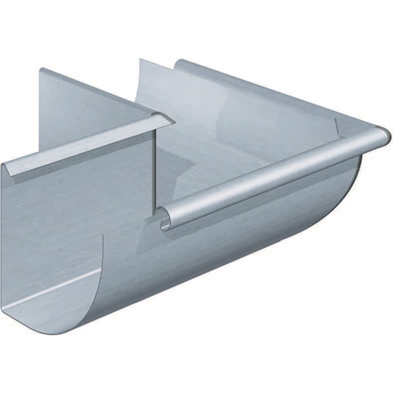Rheinzink Udv.gering 0,8x333 mm 1/4-rund. CLASSIC walzblank - Tages ikke retur -