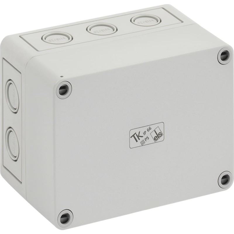 Montagekasse TK PS 1309-8-M, 130 x 94 x 81 mm, lysegr