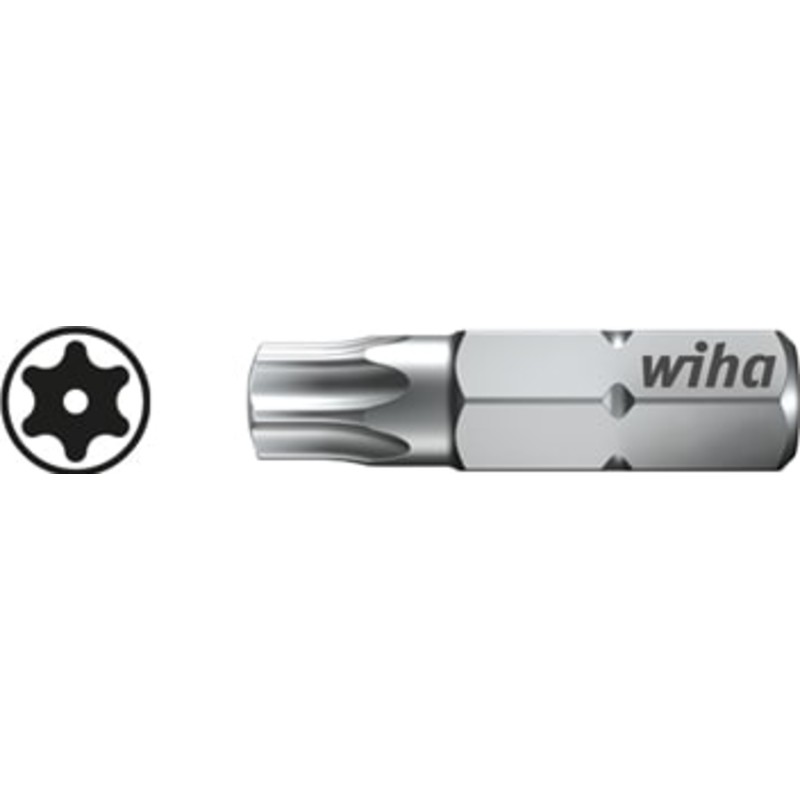 Wiha Bits, 25 mm, TORX T10H Tamper (med boring), 2 stk