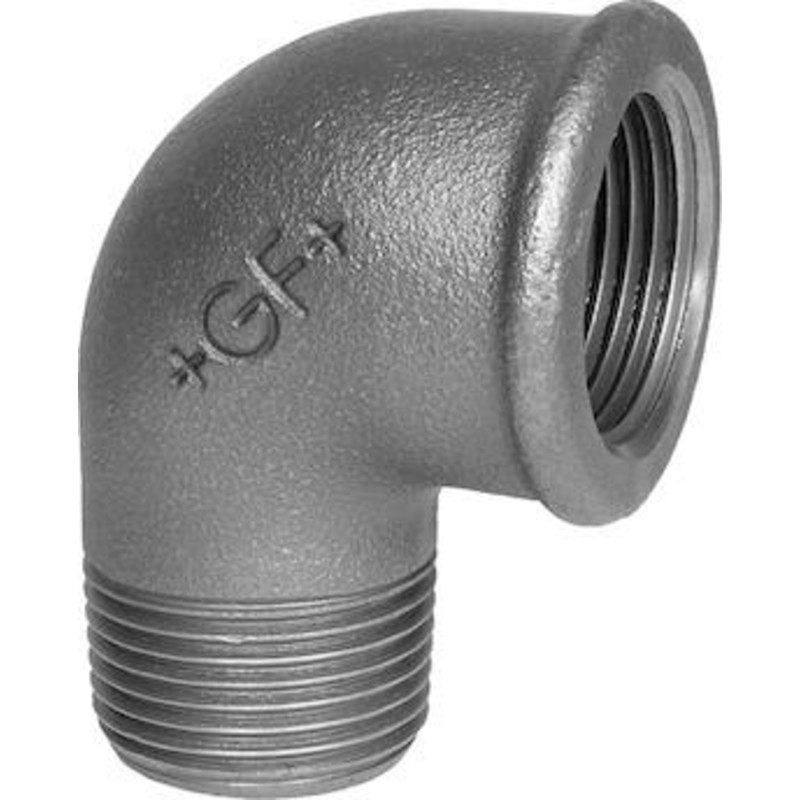 GF GEORG FISCHER 3/4 galvaniseret vinkel 90 grader muffe / nippel