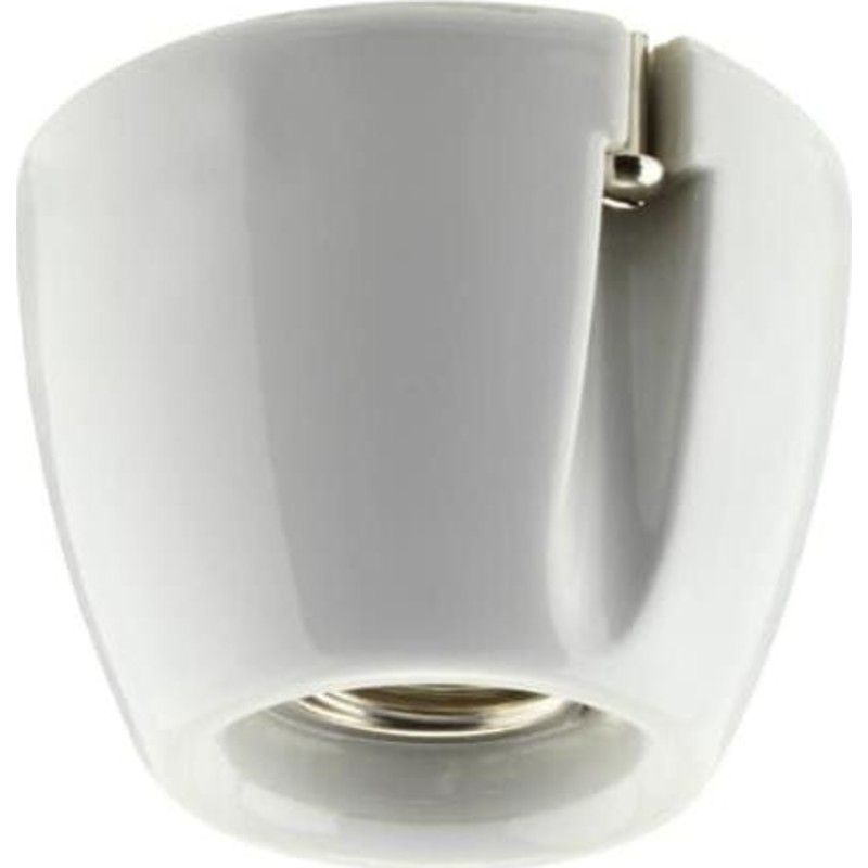 Loftfatning Basic lige, hvid, E27, IP20 - If Electric