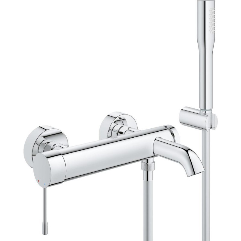 Grohe Essence badkarsblandare med duschset, krom