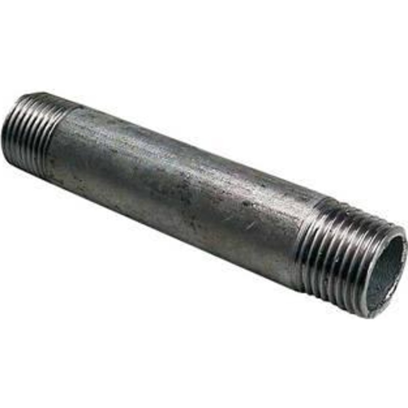 Galvaniseret nippelrør 1/2" - 120 mm