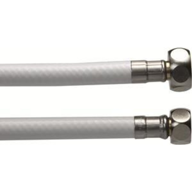 Neoperl tilslutningsslange, PVC, 500 mm, 1/2'' x 3/8'', hvid