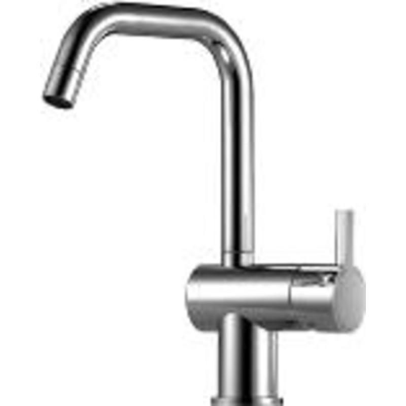 Mora Rexx K7 Køkkenarmatur krom med J-tud, Flexible tilslutningsslanger G3/8