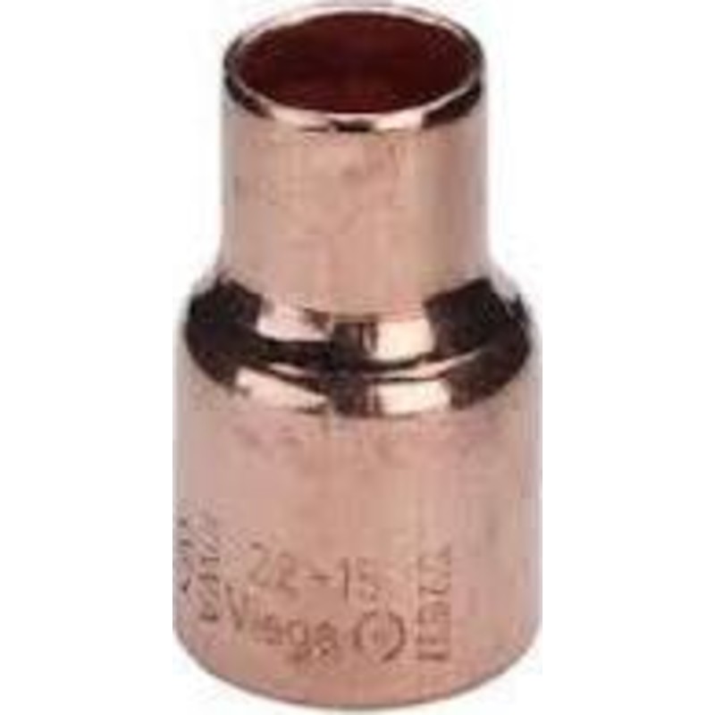 12 x 10 mm Lodde reduktion nippel/muffe