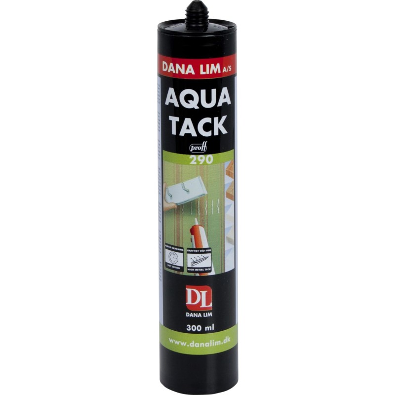 Dana Lim Aqua Tack 290 Lynhurtig vandbaseret montagelim - 300 ml