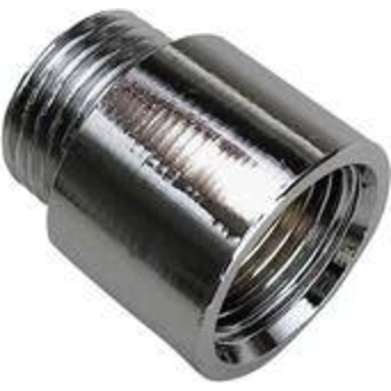 Forkromet haneforlænger, 1/2" - 65 mm