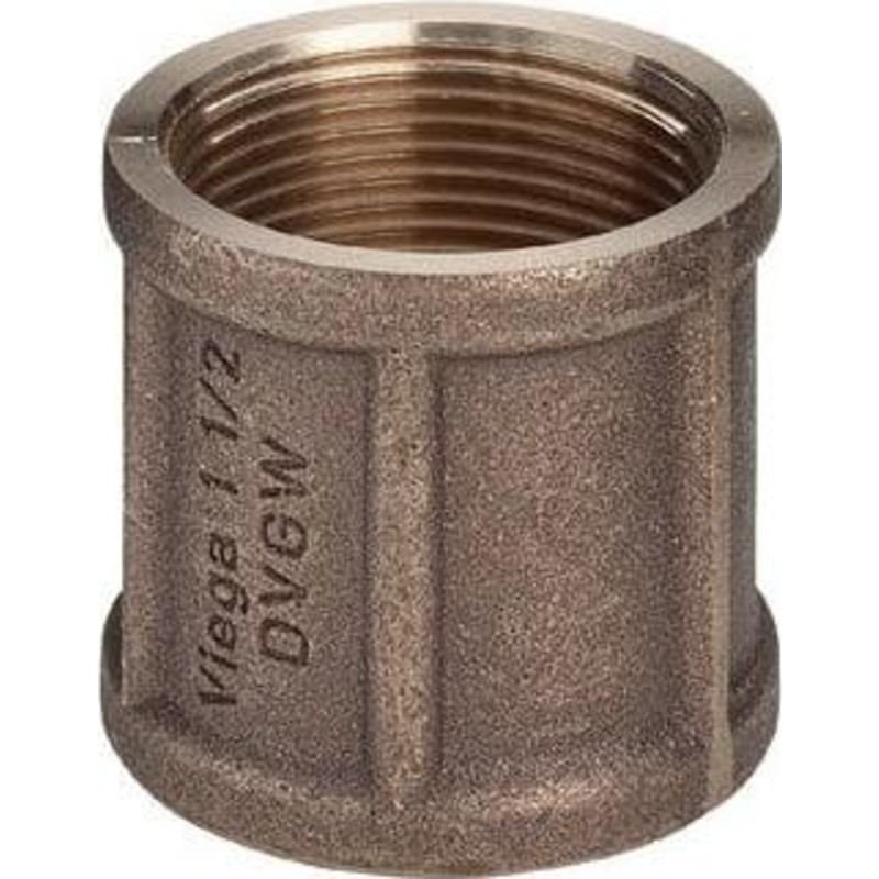1.1/2" Muffe Rødgods Silicium Bronze