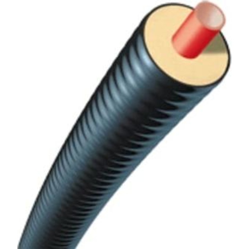 Brugg 'CALPEX UNO' - Prisoleret PEX-rr til fjernvarme, 32 x 2,9 mm, 78 mm udv. diameter, 15 meter