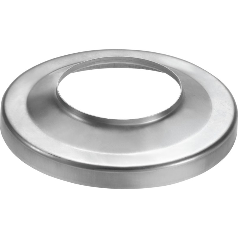VM zinc brøndkrave 76/150 mm. flad. Valsblank -Tages ikke retur-