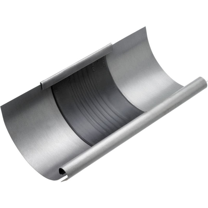 Vmzinc ekspansionsstykke nr. 12, 333 mm, til halvrund tagrende, zink