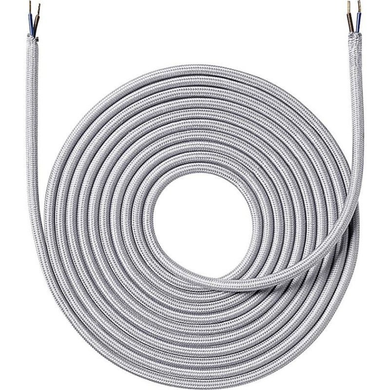 Nielsen Light tygledning, 2x0,75 mm², 4 meter, silver